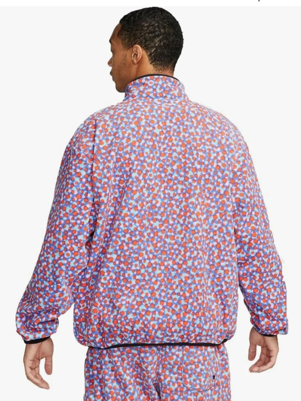 Nike Sportswear Club+ PLR Dot Fleece Full Zip Jacket Multicolor Polka Large L